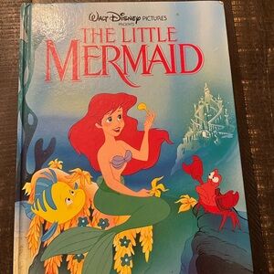Vintage Walt Disney The Little Mermaid Hardcover Book - 1991 Printed in Italy